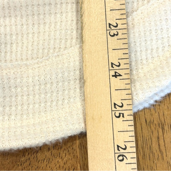 SO Cream Knit Hoodie Sweater M - Picture 8 of 8